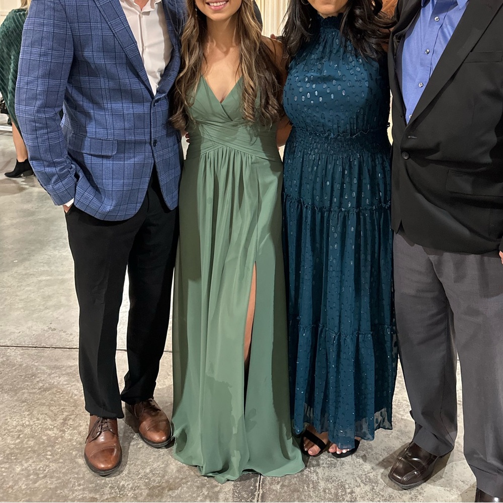 Sage bridesmaids dress